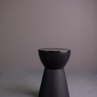 Banqueta Baixa Polipropileno Sem Encosto Sili Preto