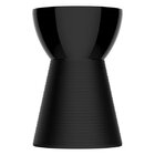 Banqueta Baixa Polipropileno Sem Encosto Sili Preto