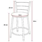 Banqueta Baixa Ratan Cinza Retro Terracota