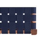 Banqueta Baixa Tape - Castanheira E Azul Escuro - Meu Móvel D