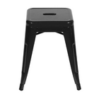 Banqueta Baixa Tolix Iron Design Industrial Preto