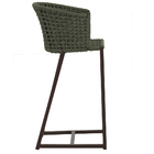 Banqueta Bali Em Alumínio E Corda Náutica Trama Original