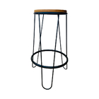 Banqueta Banco Guatemala Estilo Industrial Preto