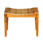 Banqueta Banco Ondulado Em Madeira Maciça