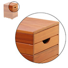 Banqueta Banco Ripado Madeira Maciça Natural