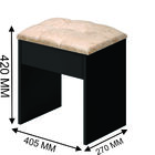 Banqueta Banco Sued Camarim Preta