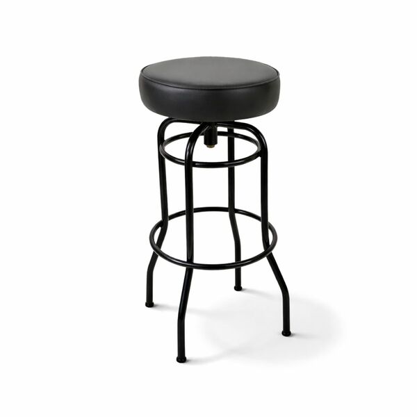Banqueta Bar Alta Giratória Área Gourmet Preta Assento Preto