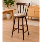 Banqueta Bar Alta Piratini Em Madeira Castanho Com Assento Es