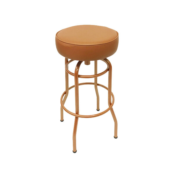 Banqueta Bar Altura 74cm Giratória Cobre Assento Cobre