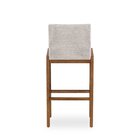 Banqueta Bar Com Encosto Fixo Camélia Bege