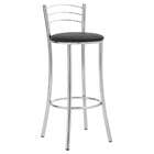 Banqueta Bar I Cromado E Preta 89 Cm