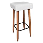 Banqueta Bari Corino Branco D'rossi