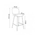 Banqueta Barueri Com Encosto  Caramelo