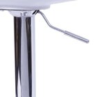 Banqueta Base Cromada Altura Regulável Joly Or Design Branca