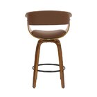 Banqueta Base Madeira Baixa Betim   Marrom