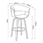 Banqueta Base Madeira Baixa Betim   Marrom