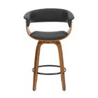 Banqueta Base Madeira Baixa Betim  Móveis Preto