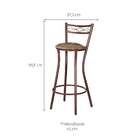 Banqueta Belle V Marrom