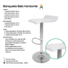 Banqueta Belo Horizonte Branca