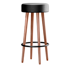 Banqueta Ben Courino Preto - Sallar Home