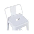 Banqueta Berlim Alta Com Encosto - Branco