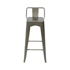 Banqueta Berlim Alta Com Encosto - Bronze