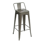 Banqueta Berlim Alta Com Encosto - Bronze