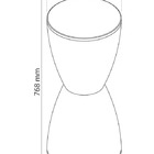 Banqueta Bery  Cinza