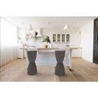 Banqueta Bery  Cinza