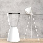 Banqueta Bery Crystal  Branco