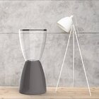 Banqueta Bery Crystal  Cinza Mushroom