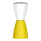 Banqueta Bery Policarbonato Cristal E Amarela I'm In