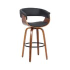 Banqueta Betim Base Madeira  Preto