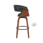 Banqueta Betim Base Madeira  Preto