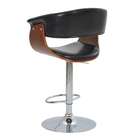 Banqueta Betim Disco Pu Preta Brilho