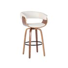 Banqueta Betim Linho Com Base Em Madeira Rivatti Creme