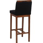 Banqueta Bistrô Berlim Pé Alto Em Madeira Maciça De Eucalipto