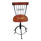 Banqueta Bistrô Iii Regulável E Giratória - Cód 2300