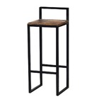 Banqueta Bistro Industrial Premium Imbuia 2un