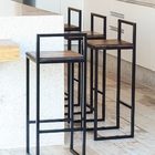 Banqueta Bistro Industrial Premium Imbuia 4un