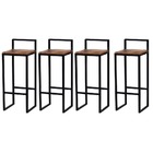 Banqueta Bistro Industrial Premium Imbuia 4un