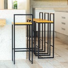 Banqueta Bistro Industrial Premium Madeira Natural