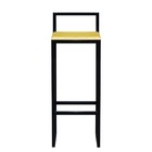 Banqueta Bistro Industrial Premium Madeira Natural 2un