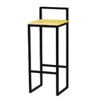 Banqueta Bistro Industrial Premium Madeira Natural 2un