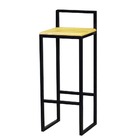 Banqueta Bistro Industrial Premium Madeira Natural 4un