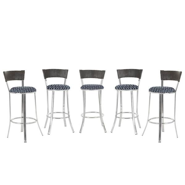 Banqueta Bistro Para Bar, Cozinha, Balcão Em Alumínio E Fibra