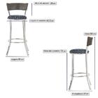 Banqueta Bistro Para Bar, Cozinha, Balcão Em Alumínio E Fibra