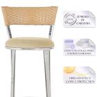 Banqueta Bistro Para Bar, Cozinha, Balcão Em Alumínio E Fibra