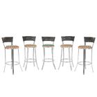 Banqueta Bistro Para Bar, Cozinha, Balcão Em Alumínio E Fibra