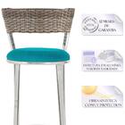 Banqueta Bistro Para Bar, Cozinha, Balcão Em Alumínio E Fibra